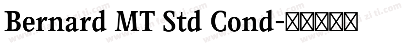 Bernard MT Std Cond字体转换